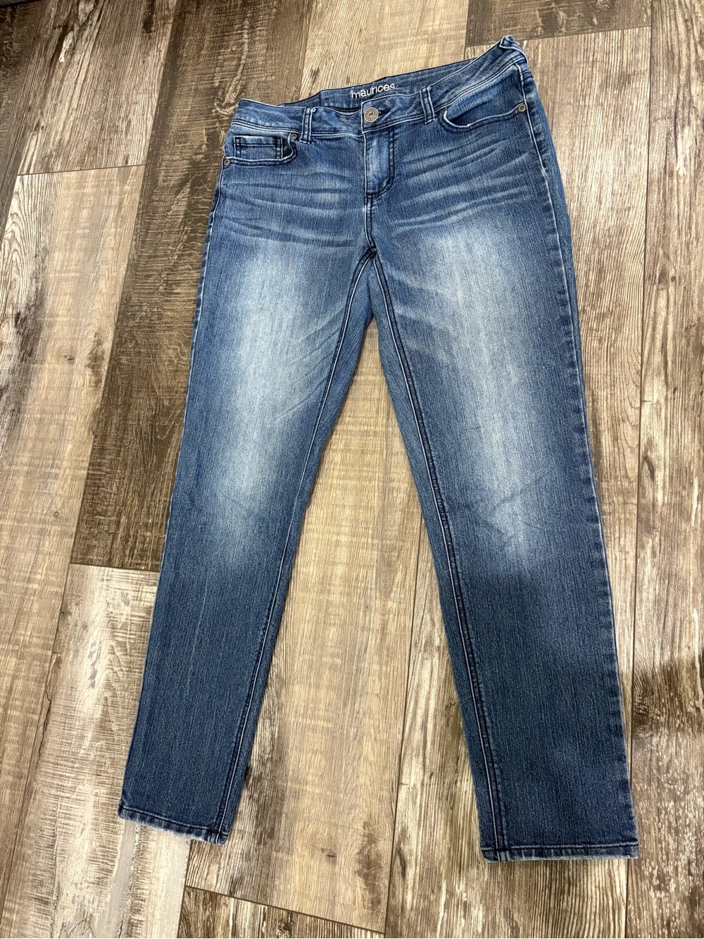 Justice Women's Jeans (short 28” inseam)- Mid Blue Wash